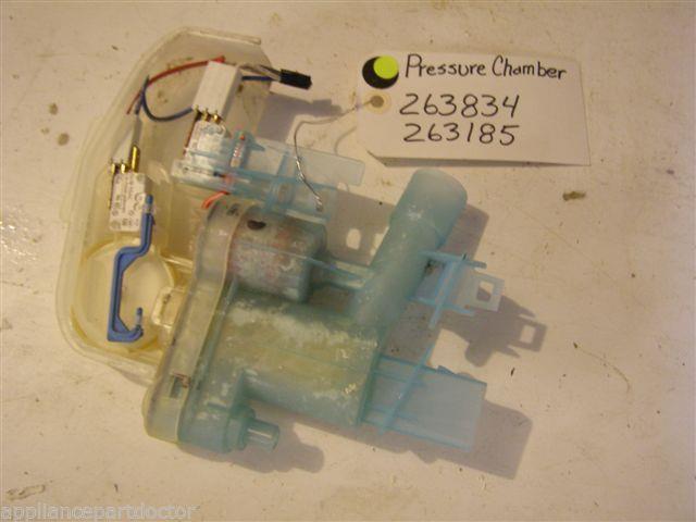 Bosch dishwasher Pressure chamber 263834 263185 USED PART Bosch dishwasher Pressure chamber 263834 263185 USED PART